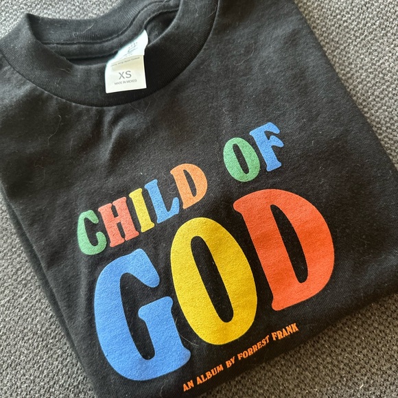 Forrest Frank “Child of God” Youth Tee – Black XS (NWOT) - Picture 3 of 5